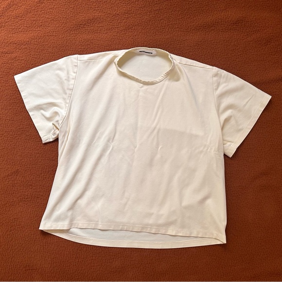 Melitta Baumeister Butter Yellow Oversized T-Shirt - 2 M - Tee With A Twist! - Picture 2 of 7